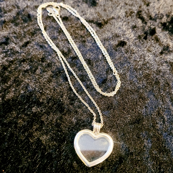 Pandora Jewelry - Pandora Silver Heart FLOATING Heart Necklace